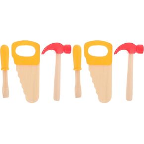1 Set of Wooden Hammer Toy, Simulation Tool Toys, Simulation Hammers Maintenance Tools, for School Educational Play Games Birthday Party Decoration Supplies in Kuwait