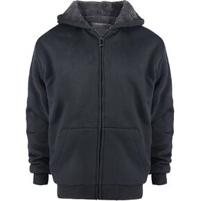 Boys' Sherpa-Lined Fleece Zip-Up Hoodie Sweatshirts Youth Kids Serpa Fleece Sweatshirt in Kuwait