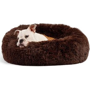 سرير للكلاب الصغيرة مهدئ للكلاب الصغيرة، مضاد للقلق، قابل للغسل في الغسالة، فاخر منفوش، مضاد للانزلاق، مقاوم للماء، قاعدة كتم الصوت، مريح وناعم، سرير مستدير للكلاب الأليفة in Kuwait
