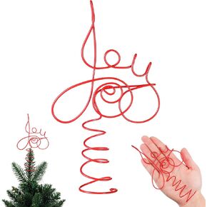 Yinkin Christmas Mini Tree Topper Intertwined Hearts Tree Topper for Xmas Trees Metal Heart Tree Topper Valentines Heart Decorations for Valentine's Day Xmas Party Holiday Ornament Home Decoration in Kuwait