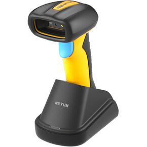 NETUM 2D QR Industrial Bluetooth Barcode Scanner with Charging Dock, Upgraded Wireless 2D/1D Bar Code Reader, 2600mAh Battery, Drop Dust WaterProof, Hands-Free for Windows, Mac, Android, iOS (NT-1950) in Kuwait