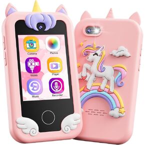 KOKODI Kids Smart Phone Toys, Touchscreen HD Dual Camera Cell Phone for Kids, Christmas Birthday Gifts Dinosaur Toddler Play Phone for Boys 3-10, Travel Toy Preschool Learning Toy for Kids in Kuwait