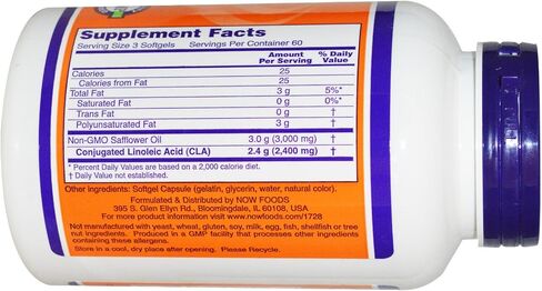 NOW Foods - Cla 800Mg 180 Sgels (Pack of 2) in Saudi Arabia