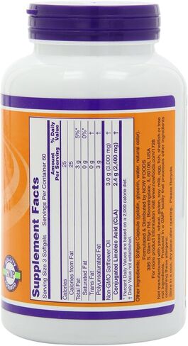 NOW Foods - Cla 800Mg 180 Sgels (Pack of 2) in Saudi Arabia