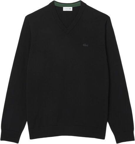 Lacoste Men's Zip-up High-Neck Cotton Sweater in Saudi Arabia