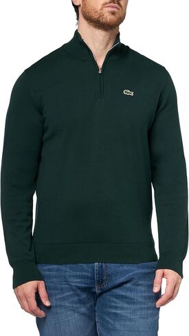 Lacoste Men's Long Sleeve Quarter-Zip High Neck Sweater in Saudi Arabia