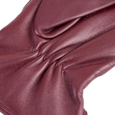 Winter Womens Fashion Leather Gloves Warm Cashmere Lining Touchscreen Texting Windproof Driving Gloves in Saudi Arabia