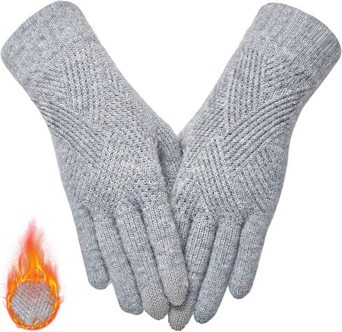 Winter Gloves for Women Touch Screen Elastic Thermal Knit Lining Warm Gloves for Cold Weather in Saudi Arabia