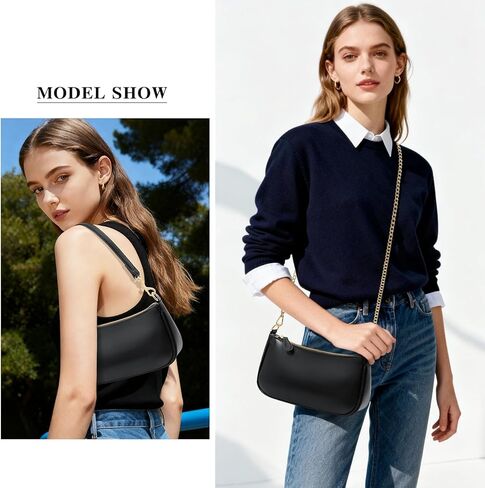 KKXIU Small Shoulder Bag for Women - Mini Purses for Women Vegan Leather Purse Classic Retro Handbag with Removable Strap in Saudi Arabia