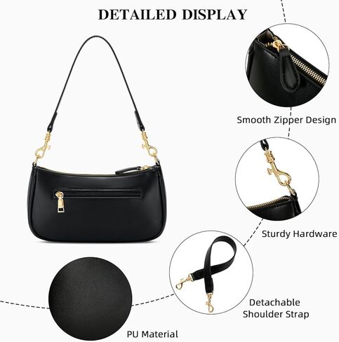 KKXIU Small Shoulder Bag for Women - Mini Purses for Women Vegan Leather Purse Classic Retro Handbag with Removable Strap in Saudi Arabia