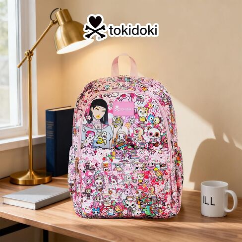 حقيبة ظهر Tokidoki Unicorno حقيبة كتف يومية ذات سعة كبيرة حقيبة سفر محمولة حقيبة ظهر كاجوال حقيبة سفر كرتونية (نزهة هانامي) in Kuwait