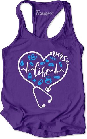 TEEAMORE Nurse Life Shirt Nursing School Tees Cute Nurses Save Lives T-Shirt Gifts in Saudi Arabia