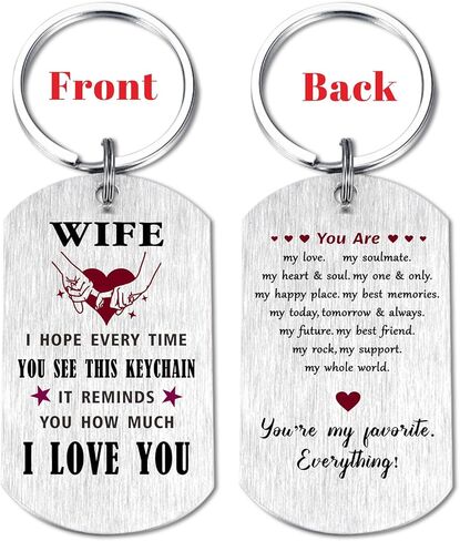 Viayen Christmas for Wife from Husband, Gifts for Wife Birthday Just Because Anniversary Valentines Mother's Day Keychain in Saudi Arabia