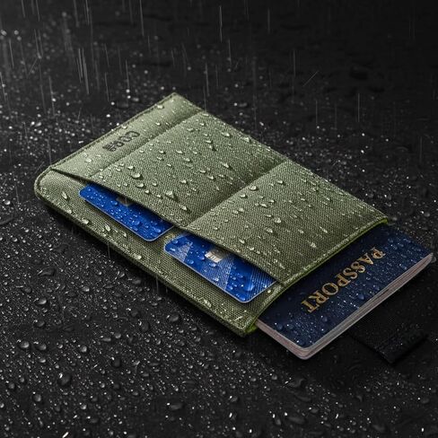 Passport Wallet, RFID Blocking, Waterproof (Green) in Saudi Arabia