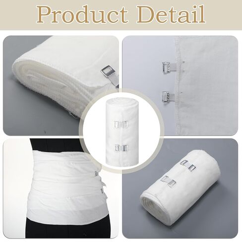 1 Roll Postpartum Bengkung Belly Wrap Cotton Postpartum Binding Band for Women Bengkung Waist Compression Bandage Binder Cotton Elastic Belly Band for Women Pregnancy Waist 26.25 Yards Long in Saudi Arabia
