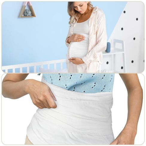 1 Roll Postpartum Bengkung Belly Wrap Cotton Postpartum Binding Band for Women Bengkung Waist Compression Bandage Binder Cotton Elastic Belly Band for Women Pregnancy Waist 26.25 Yards Long in Saudi Arabia