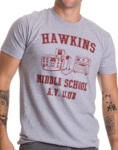 Hawkins Middle School A.V. Club | Vintage Style 80s Costume AV Hawkin T-Shirt in Saudi Arabia