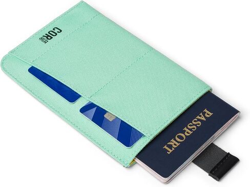 Passport Wallet, RFID Blocking, Waterproof (Green) in Saudi Arabia