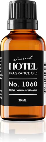 AirScent No.1060 Diffuser Oil - Santal, Vanilla, Cardamom - Fragrance Oil for Ultrasonic and Waterless Diffusers and Crafting - 10 mL, 0.34 fl oz Glass Dropper Bottle in Saudi Arabia