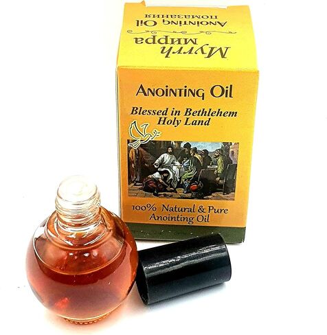 زيت نعمة الأرض المقدسة من زولوف 10 مل - زجاجة القدس الزجاجية للصلاة والشفاء والاستخدام الروحي - صنع في إسرائيل NPER020 in Kuwait