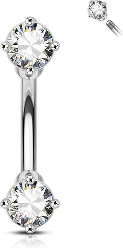Minimalist Rook Earrings 16G Rook Jewelry Stainless Steel Eyebrow Piercing Jewelry 6/8MM Lobe Earrings in Saudi Arabia