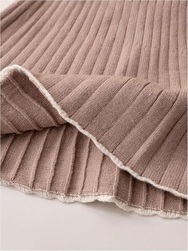 Verdusa Girl's 2 Piece Cozy Sweater Sets Cute Bow Pullover Sweaters with Pleated Skirt Comfy Set in Saudi Arabia