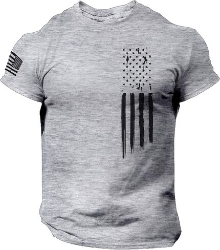 Distressed American Flag Men T Shirt – USA in Kuwait