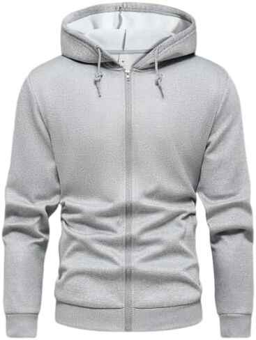 Composite ultra-soft fleece comfortable skin-friendly casual cardigan zip-up hooded sports windbreaker jacket in Saudi Arabia