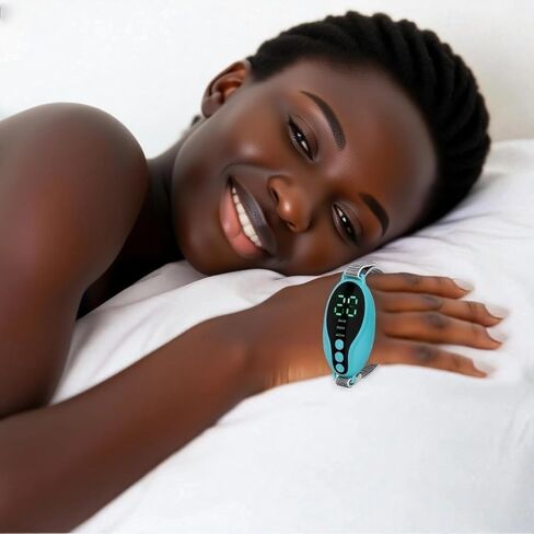 Sleep Aid Device Handheld Low Frequency Pulse of microcurrent Sleep Machine Insomnia Relief Anxiety Help Sleep (Blue, Standard) in Saudi Arabia