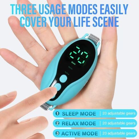 Sleep Aid Device Handheld Low Frequency Pulse of microcurrent Sleep Machine Insomnia Relief Anxiety Help Sleep (Blue, Standard) in Saudi Arabia