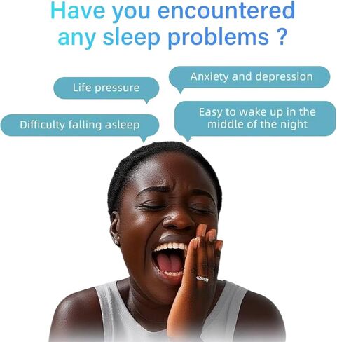 Sleep Aid Device Handheld Low Frequency Pulse of microcurrent Sleep Machine Insomnia Relief Anxiety Help Sleep (Blue, Standard) in Saudi Arabia