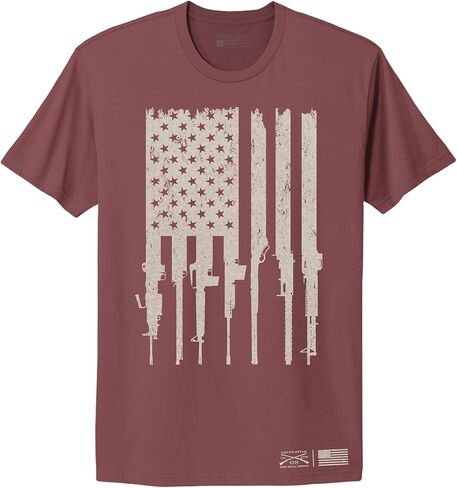 تي شيرت نسائي ذو تصميم Grunt Style Rifle Flag Boyfriend Fit in Saudi Arabia