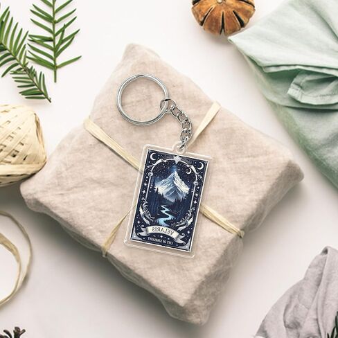 QUINNIAN ACOTAR, Fourth Wing Keychain 2 Inches Acrylic Material Key Ring Accessories for Motorcycles Cars Backpack Handbag in Saudi Arabia
