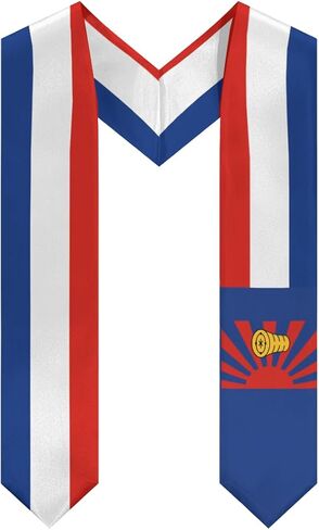 Karen Nation Flag Graduation Stoles Shawls Sash International Study Graduate Scarves in Saudi Arabia