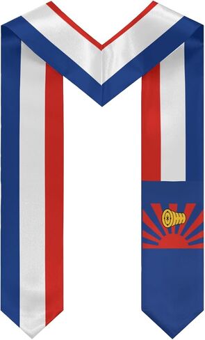 Karen Nation Flag Graduation Stoles Shawls Sash International Study Graduate Scarves in Saudi Arabia
