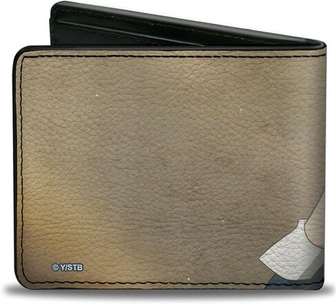 Buckle-Down Crunchyroll Wallet, Bifold, Black Clover Asta Sideways Look Pose Tans, Vegan Leather in Saudi Arabia