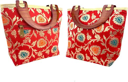 LOVENSPIRE Indian Clutch, Eid Gift, Potli Purse Women Silk Ethnic Hand Bags, Wedding Return Gifts, Housewarming Baby Shower in Saudi Arabia