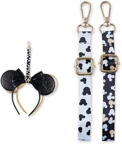 2 Pack Mouse Ear Holders for Backpack, Adjustable Headband Keychain Strap, Lanyard Organizer Decor in Saudi Arabia