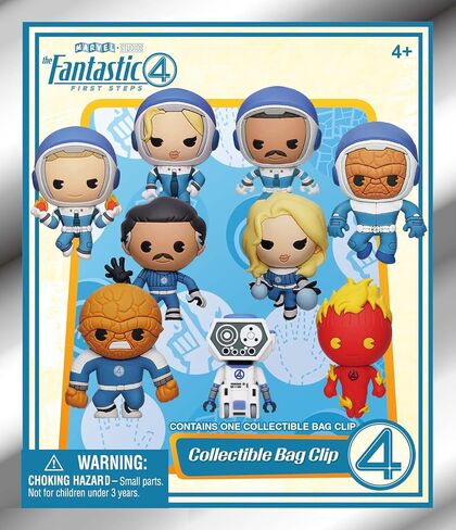 Fantastic Four Series 1 – 5" Collectible Bag Clip – Blind Bag (ONE Random Figure) – Marvel Superhero Character Keychain/Backpack Accessory | Official Licensed Merchandise in Saudi Arabia