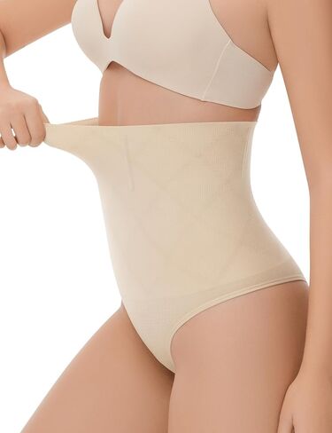 Thong Shapewear for Women Tummy Control High Waisted Body Shaper Underwear Seamless Shaping Panties in Saudi Arabia