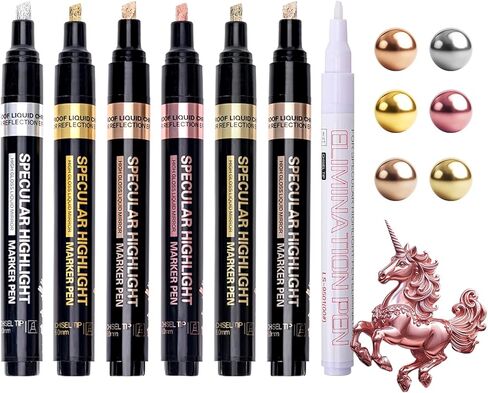 قلم تحديد معدني من الكروم بمرآة من الراتنج، قلم طلاء كروم سائل بأربعة ألوان، لمعان عاكس، منطقة تطبيق أكبر 2-5 مم، أدوات ومستلزمات راتنجات الإيبوكسي للنموذج المعدني، لوحة زجاجية يمكنك صنعها بنفسك in Kuwait