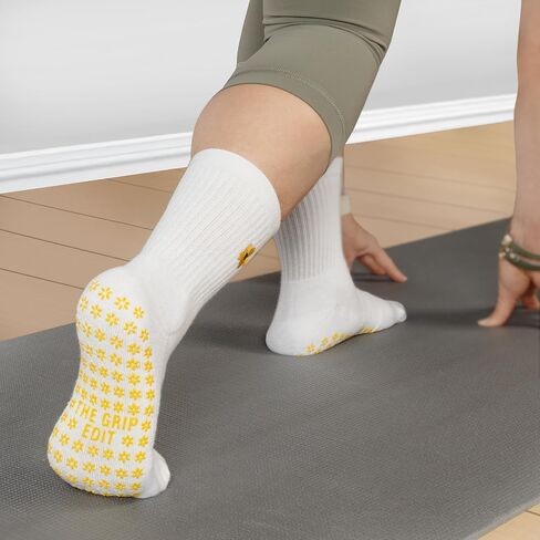 Bamboo Grip Socks – Non-Slip, Moisture-Wicking Grip Socks for Yoga, Pilates, Barre & Lagree Workouts in Saudi Arabia