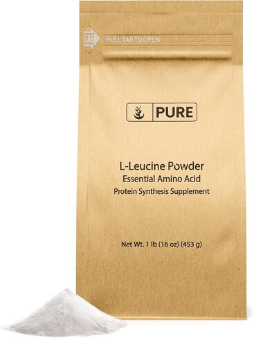 Pure Original Ingredients L-Leucine (1lb) Powder, Essential Amino Acid Supplement, Lab-Verified in Kuwait
