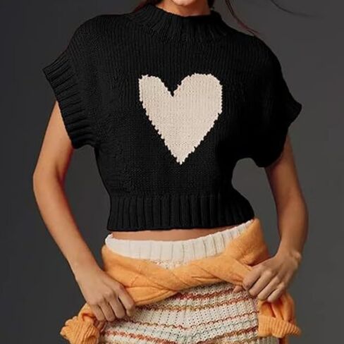 Monkay Women's Sleeveless Sweater Vest Summer Crew Neck Ribbed Knit Lightweight Pullover Casual Loose Fit Tank Tops in Saudi Arabia