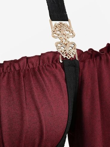 ROSE GAL Plus Size Women Medieval Renaissance Underbust Corset Top in Saudi Arabia
