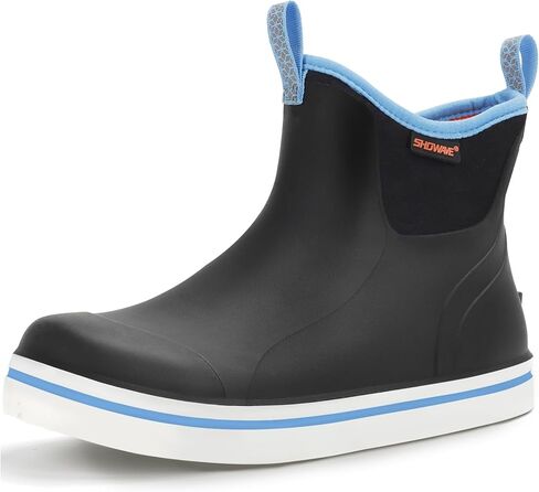 Showave Unisex-Child Ankle Rain Boots Kids Deck Boot Waterproof Lightweight Rubber Mud Booties for Boys Girls in Saudi Arabia