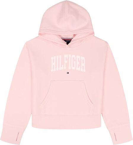 Tommy Hilfiger girls Long Sleeve Fleece Popover Hoodie, Soft & Comfortable in Saudi Arabia