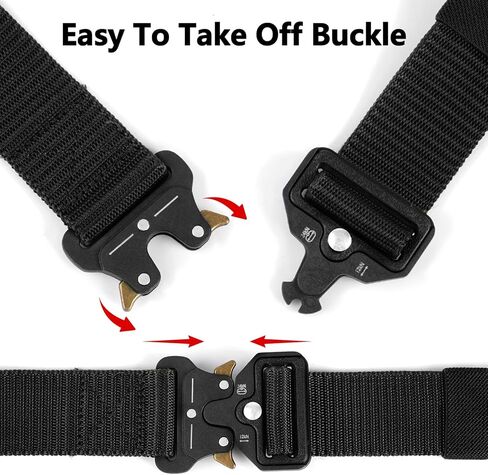 Tactical Belts with Heavy Duty Quick Release Buckle for Men 1.5" Web Work Belt in Saudi Arabia