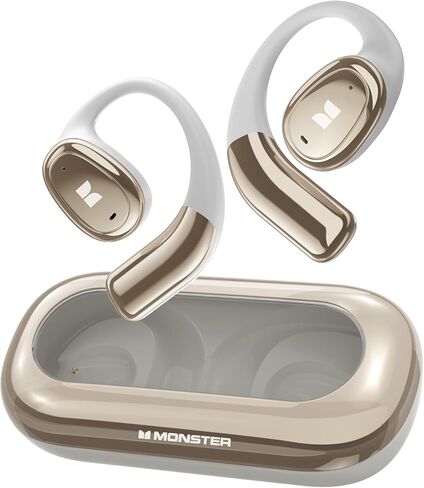 Monster Open Ear AC311 Wireless Earbuds, Bluetooth 5.4 Open Ear Headphones, Up to 30 Hours Playtime Bluetooth Ear Earbuds with Stereo Sound, Touch Control and IPX5 Waterproof Open Earbuds in Saudi Arabia