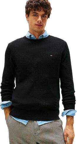 بلوفر رجالي من Tommy Hilfiger من صوف امبسوول بياقة دائرية in Saudi Arabia